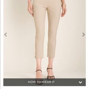 Chico’s slim leg crop pant